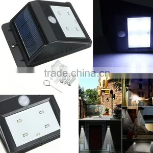 4pcs LED Solar Sun Sensor Wall Light thumbnail-6