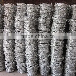 Flat Wire Type Pvc Coating Barbed Wire Price per Roll thumbnail-6