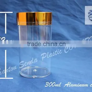 PS Transparent Medicine Bottles For Sale,Acrylic Pill Bottle With Aluminum Cap, Health Care Product Plastic Bottle for Sale thumbnail-2