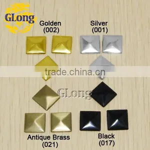 12mm Hot Fix Pyramid Silver Aluminum DIY Accessories for Clothing Bag Shoe #GT101-12Z(Mix-s) thumbnail-1