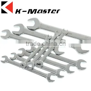 K-Master Mirror Polished Chrome Plated 8-27 Professional Double Open End Wrench thumbnail-4