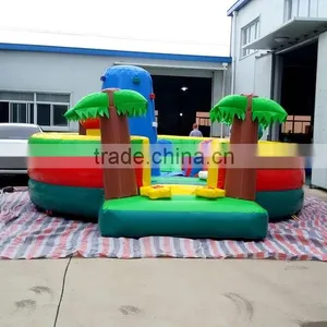Forest Style Inflatable Outdoor Kid Party Event Bouncer Casle With Climbing Tower thumbnail-6