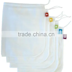 Wholesale Polyester Fabric Mesh Bag Drawstring Laundry Bag thumbnail-2