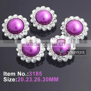 Hot Sale New Style Acrylic Rhinestone Button Flower Shape Sewing Silver Plating for Flower Center DIY Crafts thumbnail-6