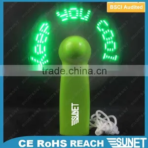 Promotional Portable LED Lighting Flashing Message Fan thumbnail-1