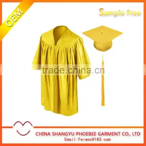 Bright Gold Graduation Child Gown thumbnail-1