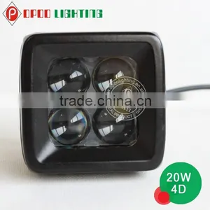 Factory Wholesale 3inch Mini Work Lamp 20w Osram 4d Cube Light for Offroad Trucks thumbnail-1