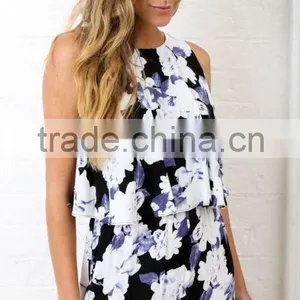 2016 China Wholesale Factory Clothing Wholesale Latest Fashion Dress Digital Print Dress thumbnail-5
