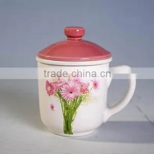 Cearmic Tea Mug With Strainer thumbnail-1