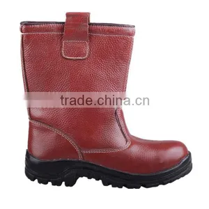 Sexy Acid Resistant Buffalo Leather pu Injection Safety Boots/boot for Heavy Work for Construction thumbnail-1