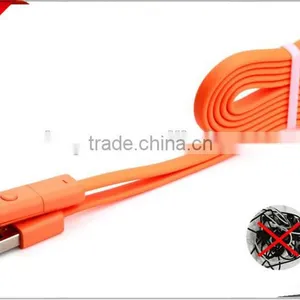 2016 High Quality 360 Degree Rotating Micro USB Charger Cable 2 in 1 Micro USB Data Cable for Android & for Iphone thumbnail-2