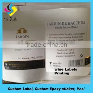 Custom Printing Self Adhesive Private Custom Wine Label,Adhesive Paper Roll Waterproof Wine Bolle Label thumbnail-1