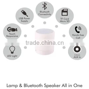Motion Sensor LED Night Light With Bluetooth Speaker Promotional Gifts Bedtime Story Speaker Bedside Lamp thumbnail-6