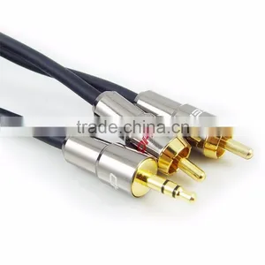 Choseal Q565A Gold Plated 3.5mm Male Stereo Plug to 2 RCA Audio Cable thumbnail-3
