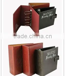 Leather 3 Ring Binder Folder With Magnent Style thumbnail-1