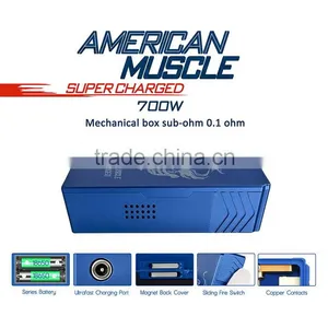 American Muscle Supercharged Dual 18650 SERIES Box Mod Mechanical Mod thumbnail-1