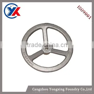 China Factory Manufacture Nodular Iron & Grey Iron Casting Hand Wheels,iron Cast Hand Wheel,lathe Parts Hand Wheel thumbnail-1