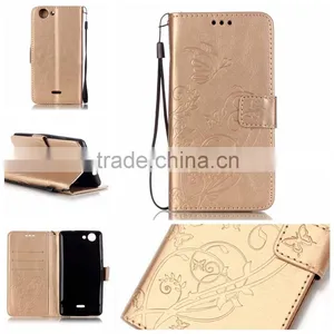 Factory Price Embrossing Leather PU Phone Case for Wiko Rainbow up 4g,lite 4g thumbnail-1