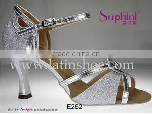 Suphini Silver High Quality Popular Women Latin Dance Shoes thumbnail-1