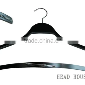 HH Brand Laminated Wooden Hanger , Cheap Black Wooden Hanger Laundry Hanger thumbnail-3