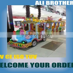 Electric Train Shoppibng Mall Rides Christmas Fun Train thumbnail-4
