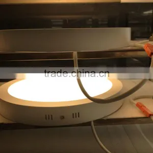 35MM Height Milky White AL Frame 1530LM CE,ROHS 3 Years' Warranty 300MM Surface Mounted LED Round Panel 18W thumbnail-3