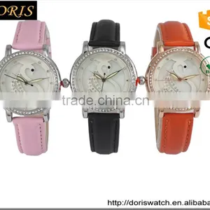 Latest Watches Design for Ladies Quartz Movement Men Leather Watch thumbnail-1