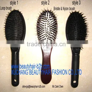 Pink / White Auto Hair Straightener Comb LCD Ion Brush Electric Hair Massager Anti-Scald Tool Lcd Hair Straightening Brush thumbnail-5