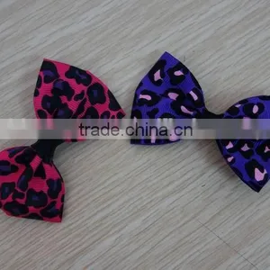 Beautiful Printed Ribbon Bow Tie Barrettes thumbnail-1