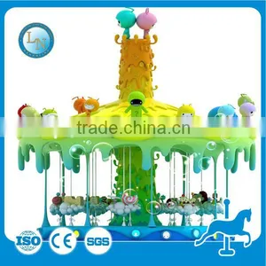 Fairground Rides Merry go Round Equipment Candy Carousel Horse Rides for Sale thumbnail-3