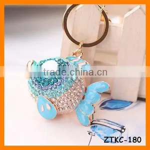 2014 Latest Rhinestone Fish Keychain , Bag Pendant ZTKC-180 thumbnail-1