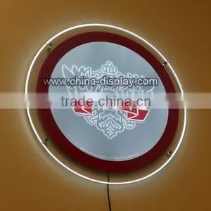 Display Led Light Panel Crystal Menu Sign Board Round Shape Light Sign thumbnail-2