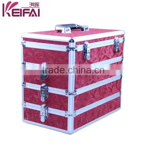 Hot Sell 2015 New Products Red Sequin Aluminum Professional Cosmetic Case thumbnail-1