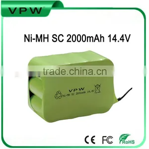 Sweeper Battery Ni-MH SC 2000mAh 14.4V Rechargeable Battery Pack thumbnail-1