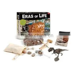 Eras of Life Dinosaur Skeleton Replica And Real Fosiils Dig Kit thumbnail-1
