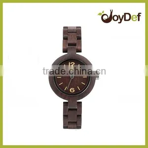2016 Wooden Watches Wood Brand By Double Quartz Movements Alarm Digital Wooden Watches thumbnail-3