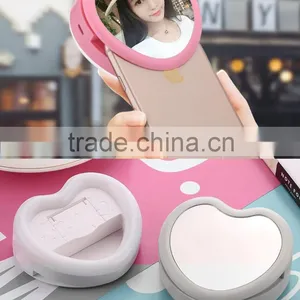 Selfie Ring Light LED Fill Light 3W 3 In 1 Cellphone Fill Light 23 LED Mini Portable Selfie Flashlight With Makeup Mirror thumbnail-6