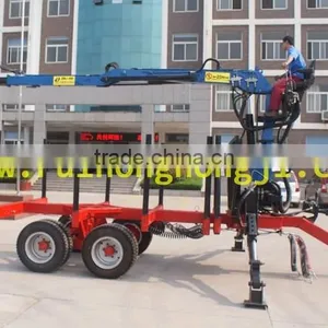Crane Timber Trailer,log Loader Trailer,log Trailer thumbnail-2