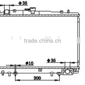 Auto Radiator Aluminum Core for Mitsubishi Pickup L200/4D56T/2.5D MR127854 thumbnail-1