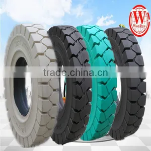 5.00-8 Solideal Tyres for Forklift Solid Non-marking Pneumatic Tire thumbnail-1