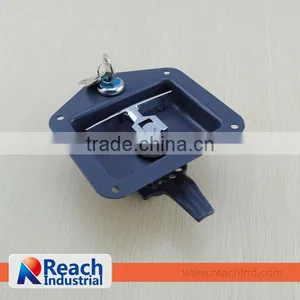 Key-locking Recessed Truck T Handle Paddle Lock With Gray Powder Coating thumbnail-1