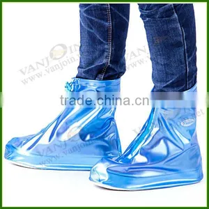 Transparent PVC Traveling Boot Covers in High and Flat Heel thumbnail-1