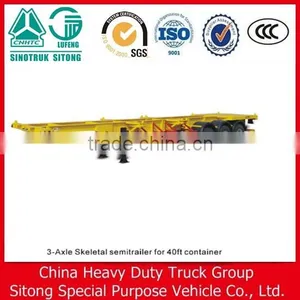 Jining Container Trailer Skeleton Truck and Trailer for Online Shopping thumbnail-5
