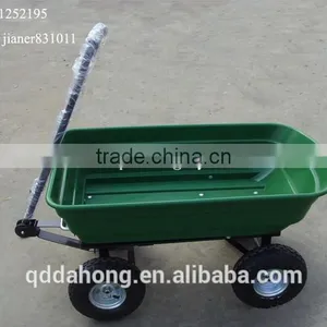 Four Wheel Garden Tool Cart TC2145 With Poly Tray thumbnail-1