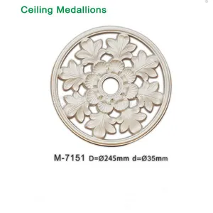 Newly Flower Hollow Ceiling Light Medallion for Ceiling Decoration thumbnail-1