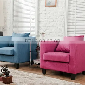 SFA00008 Chesterfield Linen Sofa,2 Seat Sofa With Down Feather Cushion,Hotel Sofa Chair With Linen Fabric thumbnail-4