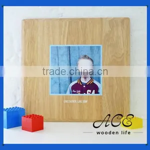 Personalized Wooden Block Digital UV Printing Father's Day Gift Wedding Gift Photo Frame on Wall thumbnail-1