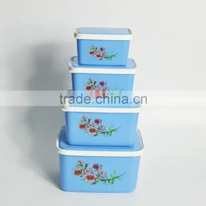 4 Pieces Plastic Airtight Food Storage Container thumbnail-1