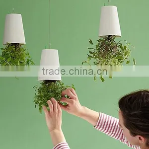 Creative Hanging Decorative Plant Pots Indoor,Colored Plastic Plant Pots thumbnail-3