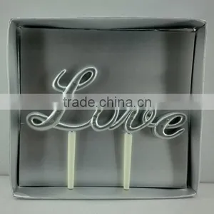 Handmade Painted Resin Love Wedding Cake Topper for Wedding thumbnail-1